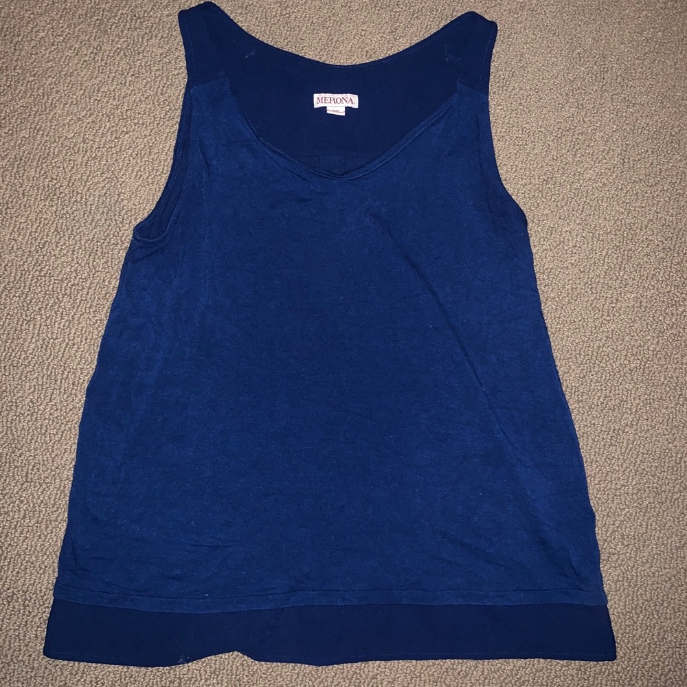 Blue Blouse Tank